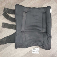 Pr Quick Leg Wraps & Quilts, velcro *gc, clean, rubs, pills, v.mnr undone stitching, snags
