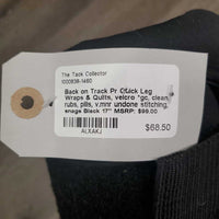 Pr Quick Leg Wraps & Quilts, velcro *gc, clean, rubs, pills, v.mnr undone stitching, snags