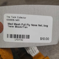 Med Mesh Full Fly Nose Net, bag *new
