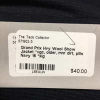 Hvy Wool Show Jacket *vgc, older, mnr dirt, pills
