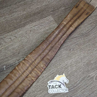 Padded Leather Girth, 2x els *gc/fair, older, dry, stiff, stains, v.stretched elastic
