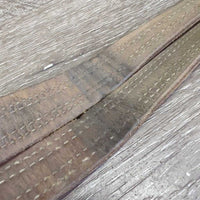 Thick Nylon Lined Stirrup Leathers *gc, dirty, rubs, dents, stains, faded, scrapes, older
