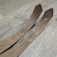 Thick Nylon Lined Stirrup Leathers *gc, dirty, rubs, dents, stains, faded, scrapes, older

