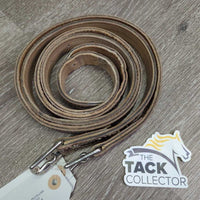 Thick Nylon Lined Stirrup Leathers *gc, clean, rubs, faded, older, fading, mnr undone stitch, stains
