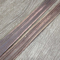 Thick Nylon Lined Stirrup Leathers *gc, clean, rubs, faded, older, fading, mnr undone stitch, stains
