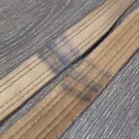 Thick Nylon Lined Stirrup Leathers *gc, clean, rubs, faded, older, fading, mnr undone stitch, stains
