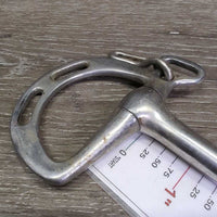 Low Port Kimblewick Bit, chain *gc, dirty, scratches, chews, residue, rust
