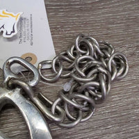 Low Port Kimblewick Bit, chain *gc, dirty, scratches, chews, residue, rust
