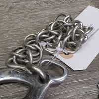 Low Port Kimblewick Bit, chain *gc, dirty, scratches, chews, residue, rust
