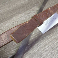 Flat Leather Nose Band ONLY *fair, v.dry, v.stiff, older, scrapes, deep creases
