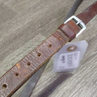 Flat Leather Nose Band ONLY *fair, v.dry, v.stiff, older, scrapes, deep creases
