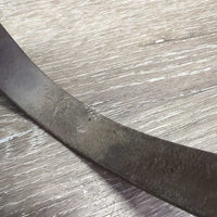Flat Leather Nose Band ONLY *fair, v.dry, v.stiff, older, scrapes, deep creases
