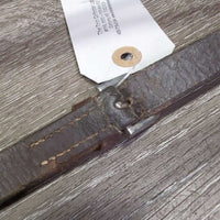 Flat Leather Nose Band ONLY *fair, v.dry, v.stiff, older, scrapes, deep creases
