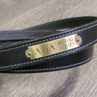 Narrow Leather Belt, Spur Buckle "ASJA Medal Series" *like new, older
