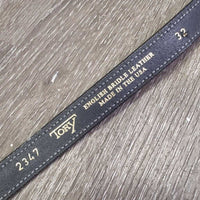 Narrow Leather Belt, Spur Buckle "ASJA Medal Series" *like new, older
