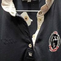 SS Show Shirt, 1/4 Button up, snap collar, ruffles *gc, older, rubs, pills, dingy collar