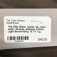 Show Jacket *gc, clean, older, threads, bubbled, crinkles
