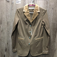 Technical Show Jacket, suede collar, zipper, snaps *vgc, clean, older, mnr snags, seam puckers
