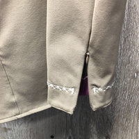 Technical Show Jacket, suede collar, zipper, snaps *vgc, clean, older, mnr snags, seam puckers
