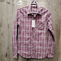 LS Western Shirt, buttons *gc, crinkles, puckers