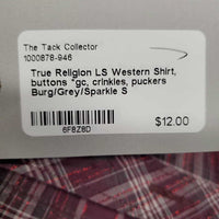 LS Western Shirt, buttons *gc, crinkles, puckers