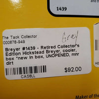 #1439 - Retired Collector's Edition Hickstead Breyer, cooler, box *new in box, UNOPENED, mnr dirt