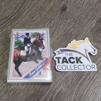 40 "Equi-Stars" Playing Cards, Plastic Case *vgc, clean, broken hinge, stains, rubs, older
