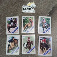 40 "Equi-Stars" Playing Cards, Plastic Case *vgc, clean, broken hinge, stains, rubs, older
