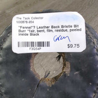 "Fennel"? Leather Back Bristle Bit Burr *fair, bent, film, residue, peeled inside
