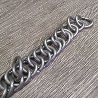 Thick Hvy Curb Chain *gc, tarnished, older, clean
