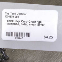 Thick Hvy Curb Chain *gc, tarnished, older, clean
