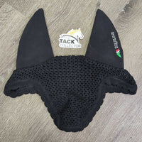 Soundproof Crochet Ear Bonnet Fly Veil, bag *vgc, mnr faded?discolored inside
