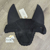 Soundproof Crochet Ear Bonnet Fly Veil, bag *vgc, mnr faded?discolored inside

