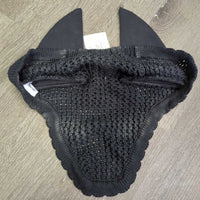 Soundproof Crochet Ear Bonnet Fly Veil, bag *vgc, mnr faded?discolored inside

