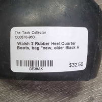 2 Rubber Heel Quarter Boots, bag *new, older
