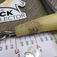 Full Cheek Single Joint Bit *fair, vchewed, sharp!, residue, staine, older
