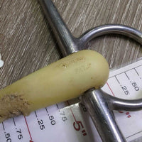 Full Cheek Single Joint Bit *fair, vchewed, sharp!, residue, staine, older
