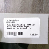 Grooming Bag - Tote *gc, clean, rubs/frayed edges, stains?dirt, older
