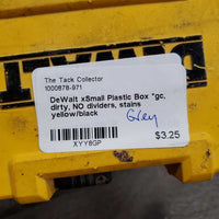 xSmall Plastic Box *gc, dirty, NO dividers, stains

