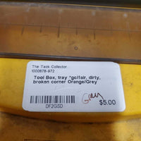 Tool Box, tray *gc/fair, dirty, broken corner