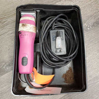 2 Speed Clippers, #10 Laube Blades, oil, box *gc/fair, dirty, hairy, taped *WORK, SOUND GREAT
