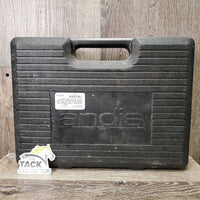 Clippers, #10 Andis Blades, case *gc, dirty, hairy, WORK, SOUND GOOD, mnr rough, older