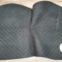 Quilt Jumper Pad, "The Tack Collector" *vgc, older, clean, faded, mnr hole, rubs, pills, hair, puckers, residue
