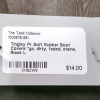 Pr Soft Rubber Boot Covers *gc, dirty, faded, stains
