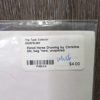Pencil Horse Drawing by Christine Dix, bag *new, unopened
