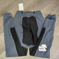Fleece Lined Full Seat Winter Riding Tights, Pull On *gc, hairy, rubs, pills, frayed seams
