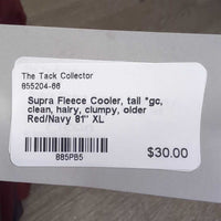 Fleece Cooler, tail *gc, clean, hairy, clumpy, older
