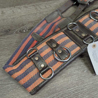 Cotton Web Lungeing Surcingle, Girth *gc, older, faded, dirty, folded girth
