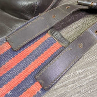 Cotton Web Lungeing Surcingle, Girth *gc, older, faded, dirty, folded girth
