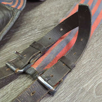Cotton Web Lungeing Surcingle, Girth *gc, older, faded, dirty, folded girth
